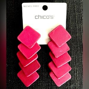Chico’s Faux Leather Lightweight Earrings